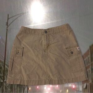 Z. Cavaricci Tan Mini Skirt with Pockets